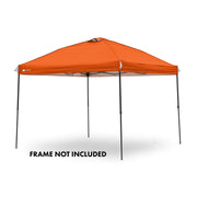 Ozark Trail 10' x 10' Straight Leg Canopy Top, Orange, UV 50+ Protection, Built-In Roof Vent, Mesh Storage Pocket, 100 sq ft Coverage, 31005