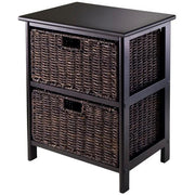Winsome Omaha Storage Rack with 2-Foldable Basket