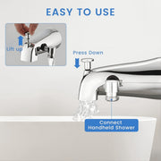 Limmint Tub Spout with Diverter, Bathtub Faucet with Shower, Chrome - Premium Quality