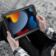 Casetego Rugged Protective Case for iPad 9th 8th 7th Generation 10.2 Inch, Military-Grade Shockproof, Built-In Kickstand, Purple