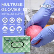 FINITEX Medical Exam Gloves, XL, 1000 Count, Purple-Blue