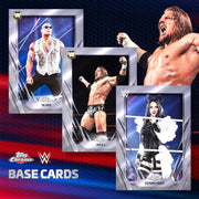 Topps 2026 Chrome WWE Mega Box, 48 Trading Cards with 10 Exclusive X-Fractors, Premium Chrome Technology