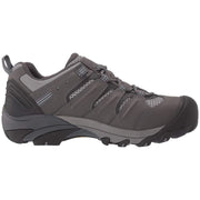 KEEN Utility Lansing Low Steel Toe Work Shoes with Electrical Hazard Protection, Magnet/Majolica Blue, 9.5 Wide, 1023204