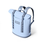 YETI Hopper M12 Backpack Soft Sided Cooler with MagShield Access, Kangaroo Pocket, Big Sky Blue, 20 Can Capacity