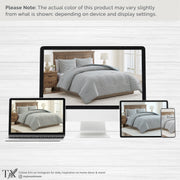 My Texas House Full/Queen Comforter Set, All-Season, Green Gingham Plaid, 3-Piece