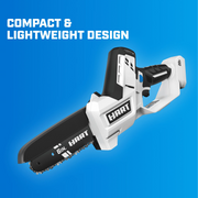 HART HGCS071 20-Volt 6-inch Battery-Powered Pruning Saw Kit, (1) 2.0Ah Lithium-Ion Battery