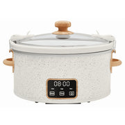 The Pioneer Woman PW8400778514-5 6 Qt Digital Slow Cooker With Locking Lid, Linen Speckle