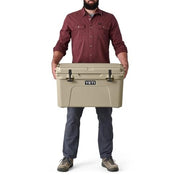 YETI Tundra 45 Hard Cooler, PermaFrost Insulation, Rotomolded Construction, Black Forest Green, 54 Can Capacity