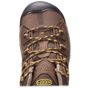 KEEN Targhee II Waterproof Hiking Shoes for Men - Cascade Brown/Golden Yellow - 9.5M