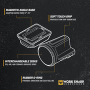 Work Sharp Wsktnrks Rolling Knife Sharpener- 4 Sharpening Angles - For All Kitchen Knife Sets