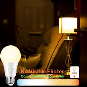 NOBRAND E26 A60 9W Smart LED Light Bulb, Color Changing, Stepless Dimmable 2700K-6500K, 800 Lumens, Remote Control