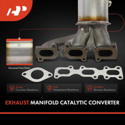 A-Premium APCCT757 Exhaust Manifold Catalytic Converter with Gasket Kit, Direct-Fit for Ford Explorer 2011-2012, Edge 2011-2014, Lincoln MKX 2011-2015, Stainless Steel, EPA Compliant