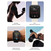 Itech Fusion 4 Smart Watch, Rectangular, 1.85