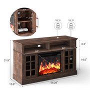 Myfurnideal Y3YI25 Electric Fireplace TV Stand for 65