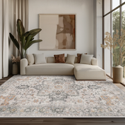 KUETH AR1005-Light Taupe Brown-8x10-wal Modern Area Rug 8x10, Machine Washable Rugs for Living Room