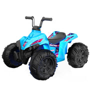 Flybar 12V Glow ATV Ride-On Toy with Bright LED Lights, Blue, Ages 3-6