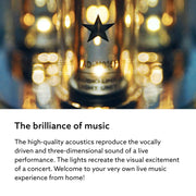 Balmuda The Speaker Portable Bluetooth Speaker with 3D Crystal Sound, Dynamic LED Light Show, Black, 7-Hour Playtime