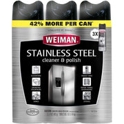 Weiman 949D Stainless Steel Cleaner & Polish, 17oz. (3 Pack)