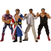 Mattel WWE Legends Territory Era 4-Pack Action Figures, Muhammad Ali, Gorilla Monsoon, Harley Race, Superstar Billy Graham, Resin, Poseable