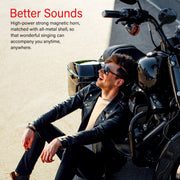 KSPEAKER Motorcycle Bluetooth Speakers, 3-Inch Full-Range, Built-In Amplifier, IP67 Waterproof, ATV UTV Golf Cart Jet Ski Sound System, Black, S7