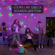 MASINGO Ostinato M7 2023 Karaoke Machine for Adults & Kids with 2 Wireless Microphones - Portable Singing PA Speaker System Set w/Two Bluetooth Mics, Disco Ball Party Lights & TV Cable