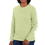 Carhartt Women's Dearborn Loose Long Sleeve T-Shirt, Heavyweight Cotton, Early Spring, 2X, 103401