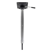 Springfield King-PIN Standard Power-Rise Pedestal, Adjustable Height 22.5-29.5 in, 360-Degree Rotation, Anodized Cast Aluminum, Black, 1612402-A