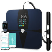 Checkme Lepulse 8-Electrode Smart Body Fat Scale, Full Body Composition Analyzer, Bluetooth, Large Digital Display, BMI Muscle Mass, 20 Metrics, Rechargeable P1
