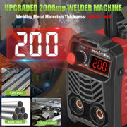 SPBTAR Stick Welder, 200Amp, 110V, Mini Portable IGBT Inverter Welder Kit with 20 Rods, Hot Start, Anti-Stick, Arc Force, SPBTAR-TE19