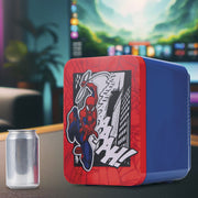 UKONIC Marvel Spiderman Mini Fridge Thermoelectric Cooler, Red Blue, 4 Liter, 6 Can Capacity
