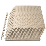 ProsourceFit Puzzle Exercise Mat 1/2-Inch EVA Foam Interlocking Floor Tiles, Water-Resistant, Non-Skid Gym Flooring, Grey, 144 Sq Ft, 36 Tiles