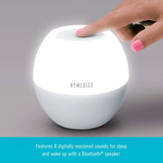 HoMedics SS-WL100 SoundSpa Sunrise, Sleep Sound Machine for Adults and Babies, 4 Calming Sounds, 4 Wake-Up Sounds, Bluetooth Speaker