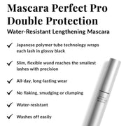 DHC Mascara Perfect Pro Double Protection 5 G (Black), Pack of 2