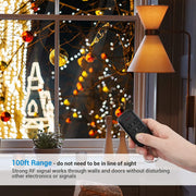 DEWENWILS HRS103F2 Outdoor Remote Control Electrical Outlet Switch, Weatherproof, 3 Outlets with 1 Remote, Black