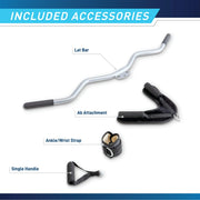 Marcy MWM-4965SC 150 lb Stack Home Gym, Dual-Action Press Arms, Ab Attachment, Total Leg Developer