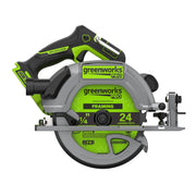 Greenworks Pro PowerAll 24V Brushless Circular Saw, 7.25-Inch 6000 RPM, Adjustable Bevel 0 to 45, Lightweight Magnesium, Tool Only, CR5185A3