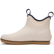 Xtratuf Men's 6in Ankle Deck Boot, Waterproof, Slip-Resistant Chevron Outsole, Moisture-Wicking Lining, Ivory Navy, XMAB100