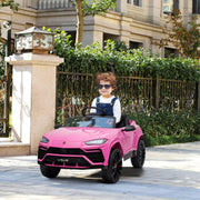 UHOMEPRO 12 V Powered Ride on Pink Cars with Remote Control - Durable & Safe Material