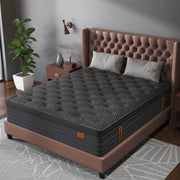 Viscountess Hybrid Queen Mattress, 10 Inch Gel Memory Foam, Individually Pocketed Springs, Medium-Firm, Breathable Cover
