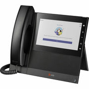 Poly CCX 600 Business Media IP Phone, 7-Inch Color Multi-Touch LCD, Corded and Cordless Connectivity, Bluetooth and Wi-Fi Enabled, 24 Lines, VoIP, Dual RJ-45 Ports, PoE Support, Black, 849A8AAABA