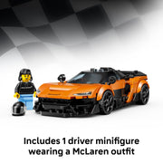 LEGO Speed Champions McLaren W1 Toy Race Car Building Set, 287 Pieces, Multicolor, Ages 9+, 6588753