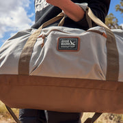 Eddie Bauer Bygone 45L Duffel Bag, Rugged Polyester/Nylon, Ballistic Polyester Bottom, U-Shaped Main Compartment, Adjustable Padded Shoulder Strap, Black, 23 x 9 x 14.5 in