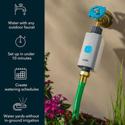 Rachio SHV01001 Smart Hose Timer Valve Only, App-Controlled Outdoor Faucet Timer, Quick Install, Gray