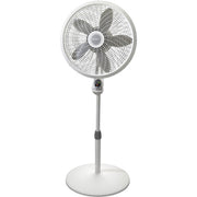 Lasko1885 Cyclone Pedestal Fan with remote control,White