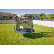 Sportspower Bounce Pro 10' Trampoline, Flash Light Zone, Classic Safety Enclosure, Green/Black