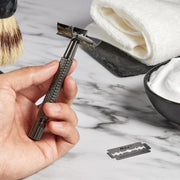 Oak & Forge Men's De Luxe Wet Shaving Kit 12 Pc, Black