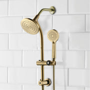 Better Homes & Gardens Deluxe Shower Combo with Magnetic Slide Bar Kit in Brushed Brass