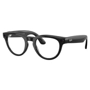 Ray-Ban Meta RW4013F Headliner Asian Fit Smart AI Glasses, Black Frame, Transitions Sapphire Lenses, Low Bridge Fit