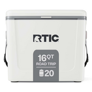 RTIC 27965 16 Qt 20-Can Road Trip Ice Chest Cooler, White & Grey
