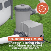 Flowclear 58704E Above Ground Pool Pump, 0.16 HP Single Speed, Energy Efficient, 1500GAL Capacity, 110V